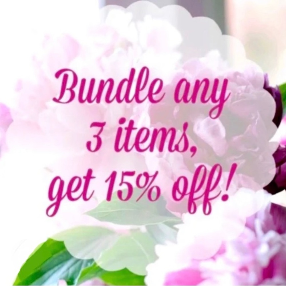 15% DISCOUNT ON PURCHASE OF 3 ITEMS OR MORE